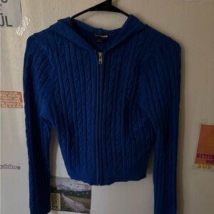 Fashion Nova Blue Knit Matching Set